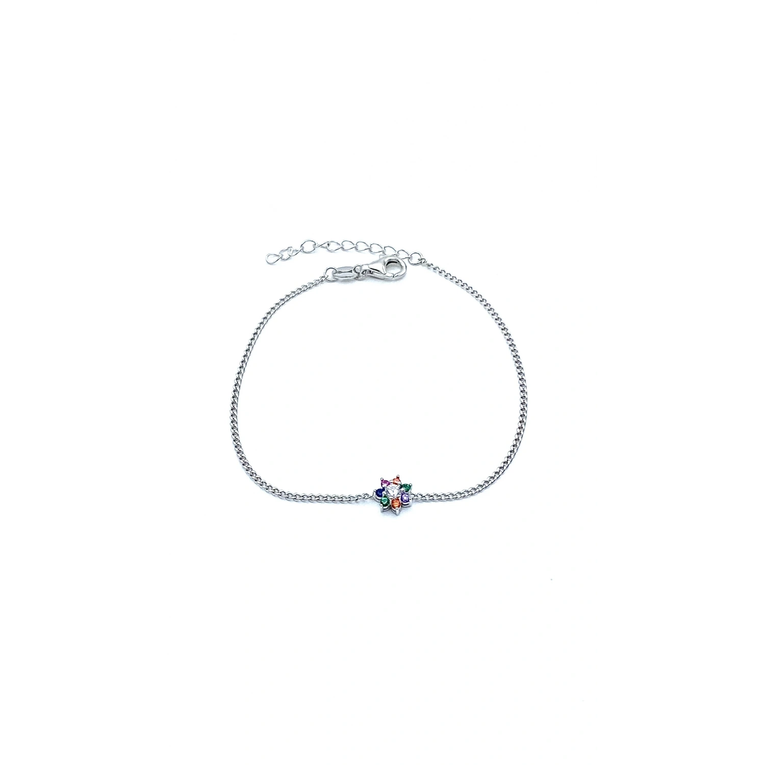 Rainbow Yıldız Çiçek Zincir Bileklik