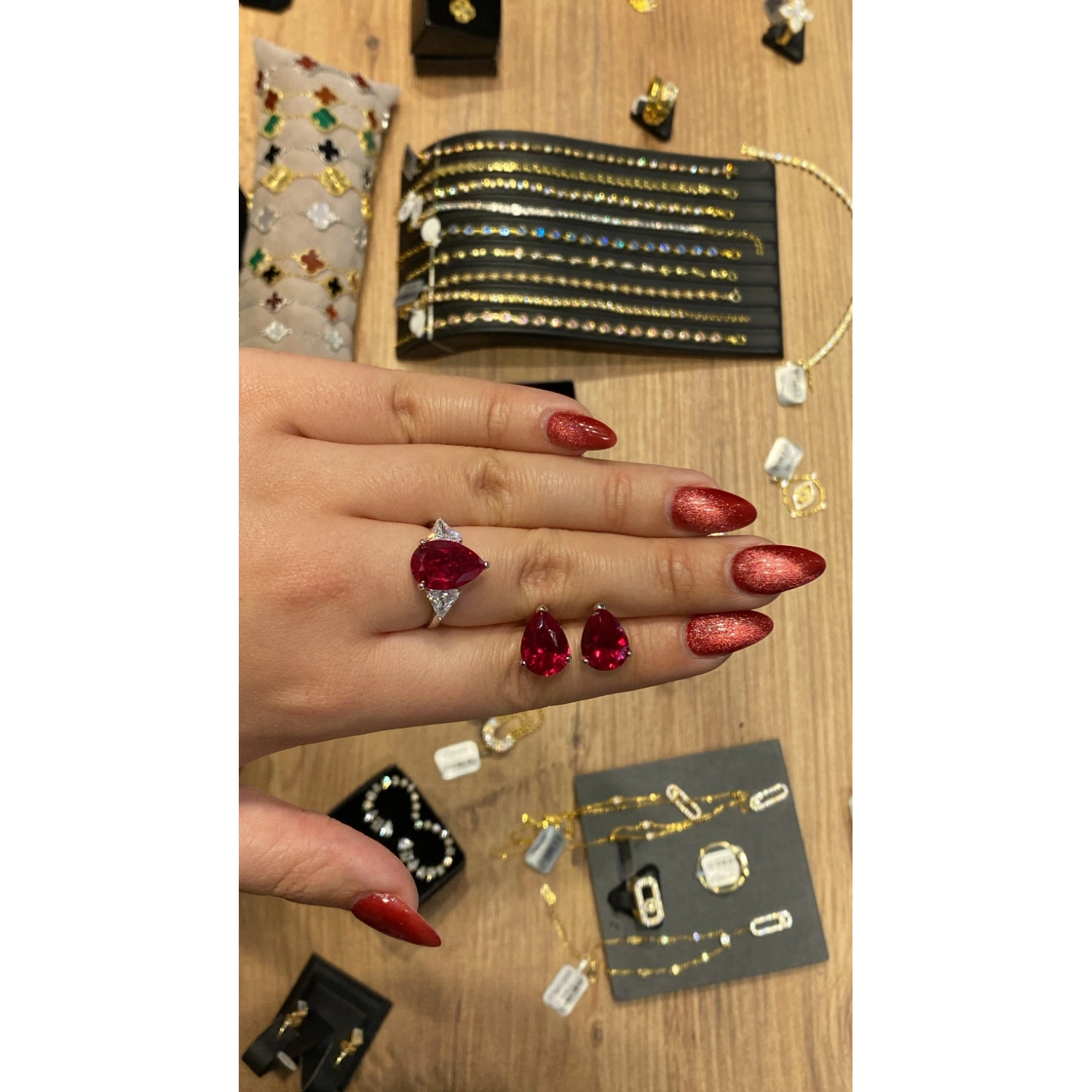 Ruby Damla Tektaş Tria Duo Yüzük