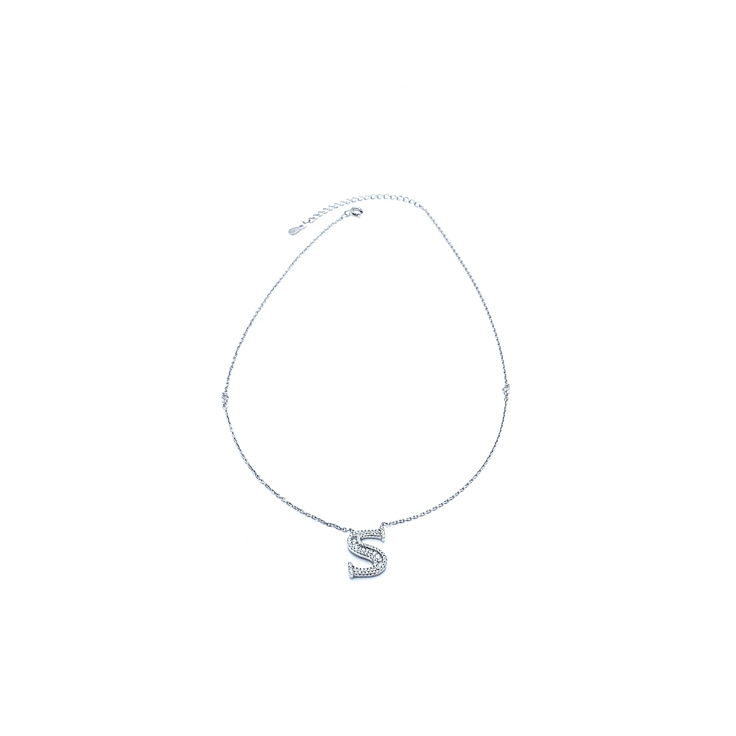 S Bagetli Harf Kolye