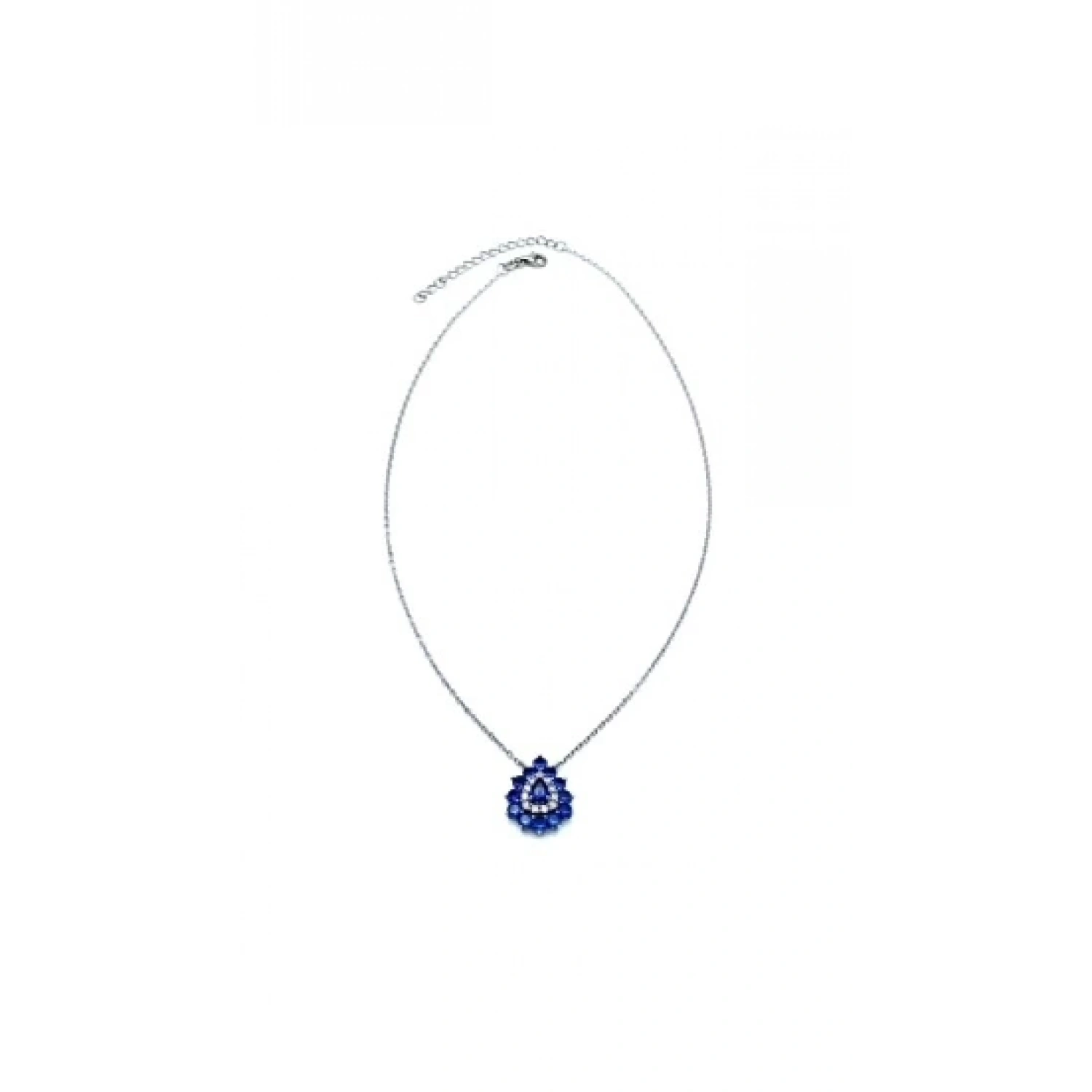 Safir Duo Damla Kolye