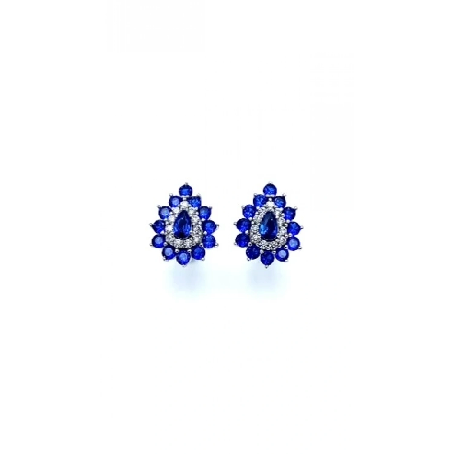 Safir Duo Damla Küpe