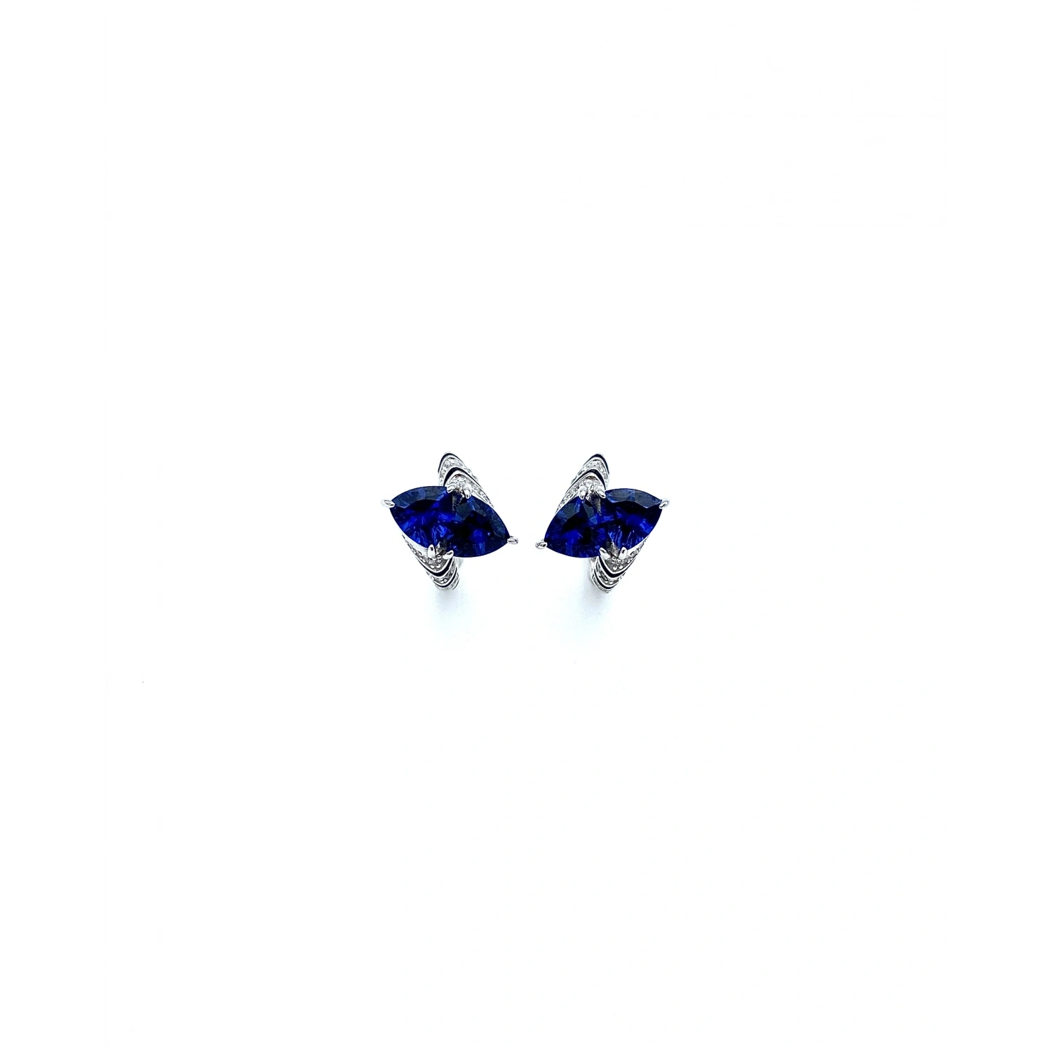 Safir Tri Zebra Küpe