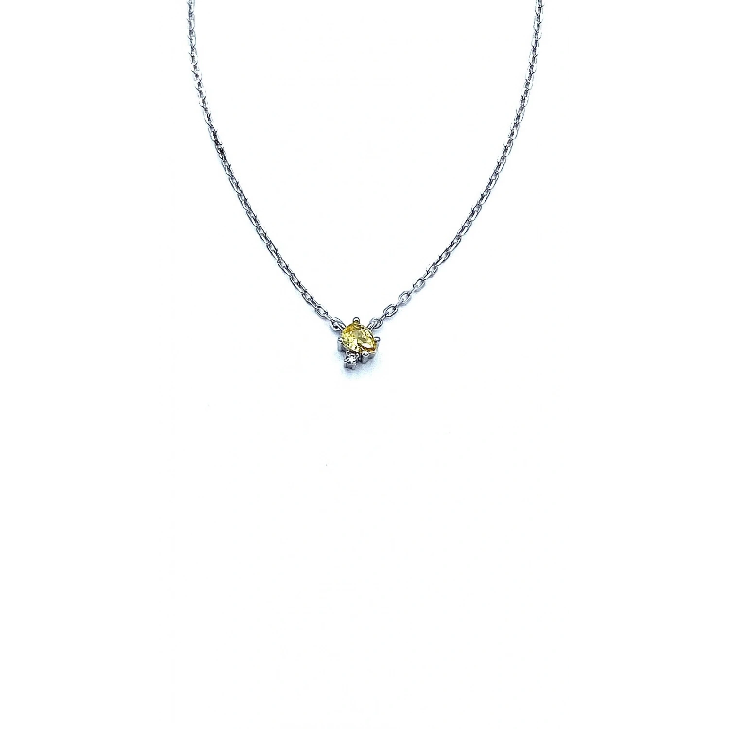 Sarı Mini Damla Kolye