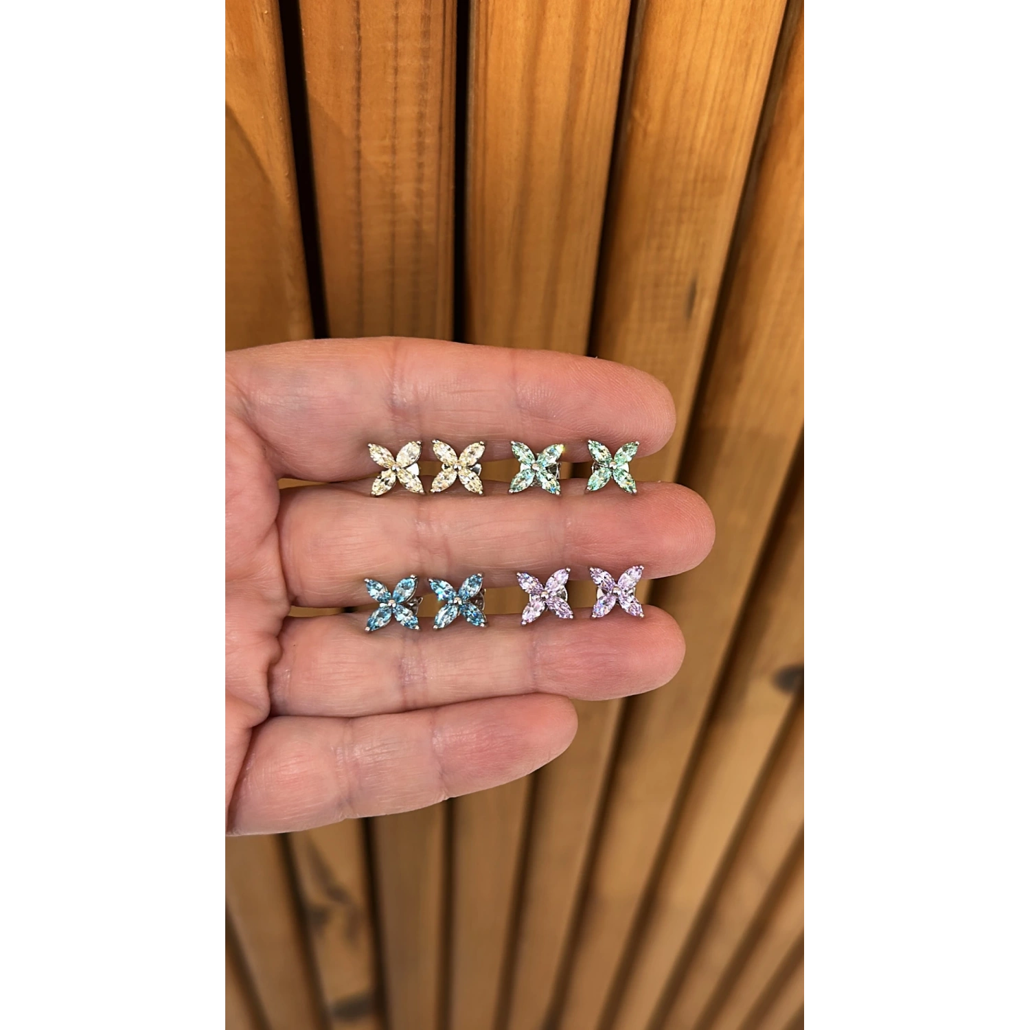 Sarı Mini Markiz Çiçek Küpe