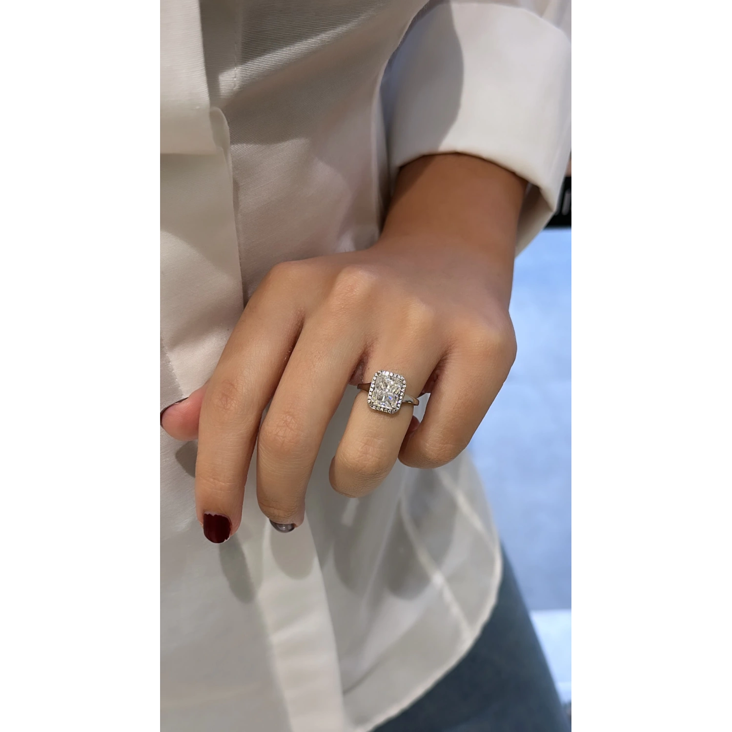 Sertifikalı Mozanit Princess Yüzük