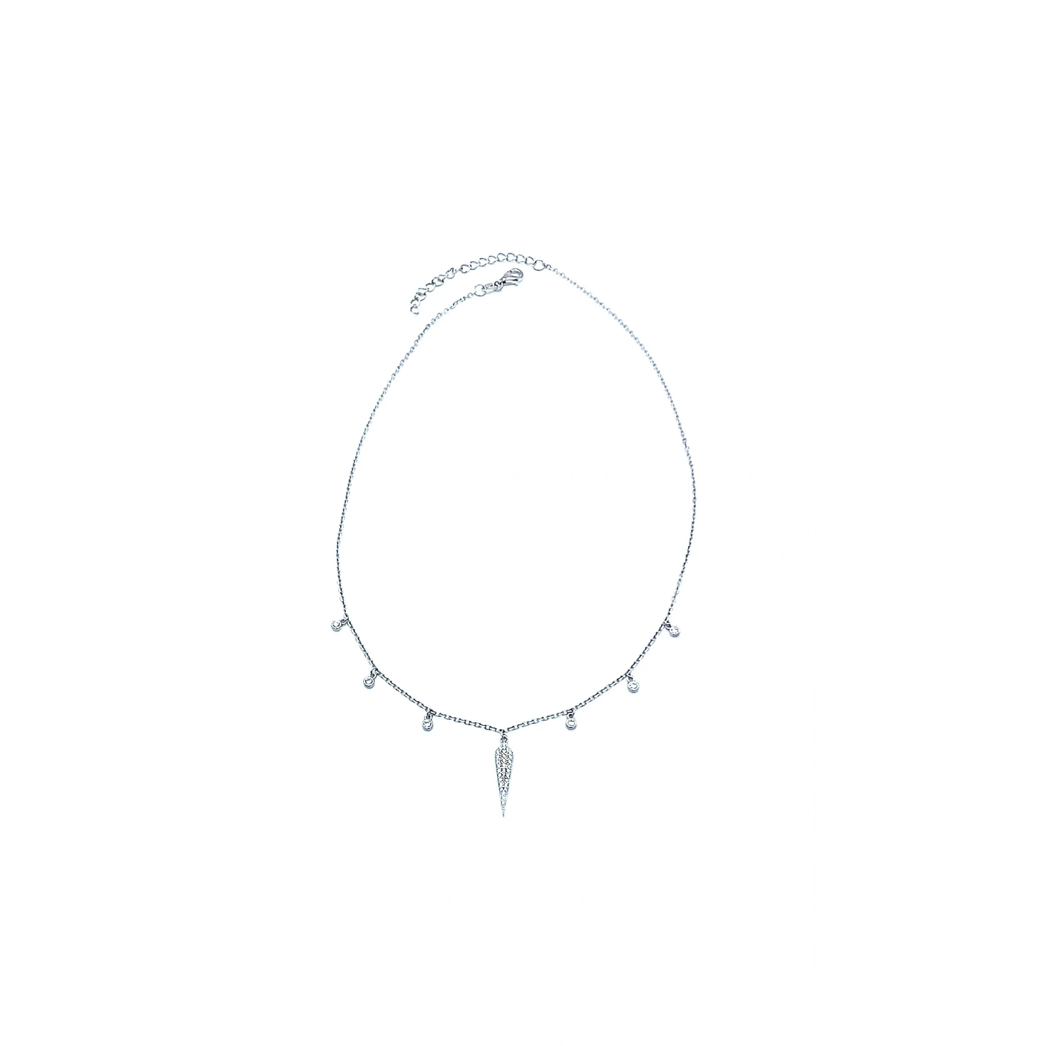 Sivri Uçlu Taşlı Kolye