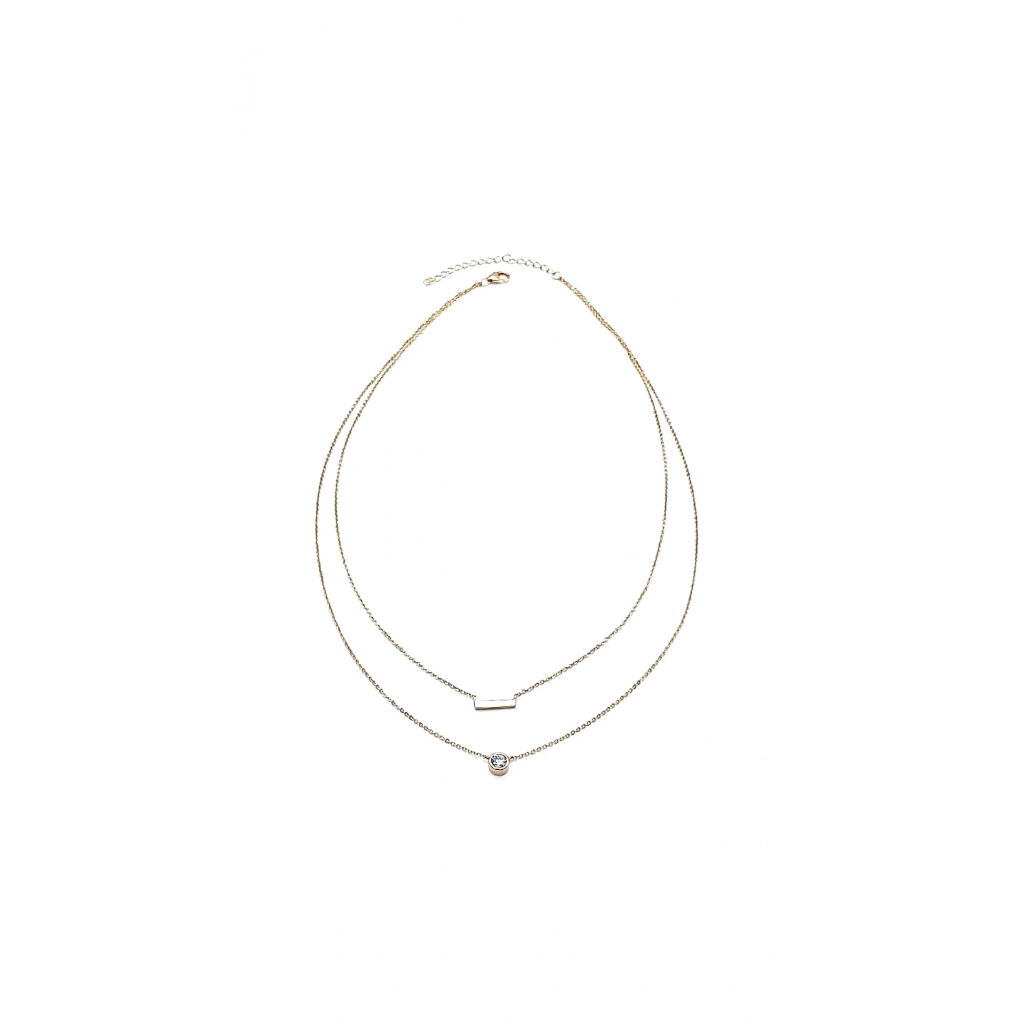 Sophie Çucuk Tektaş İkili Kolye