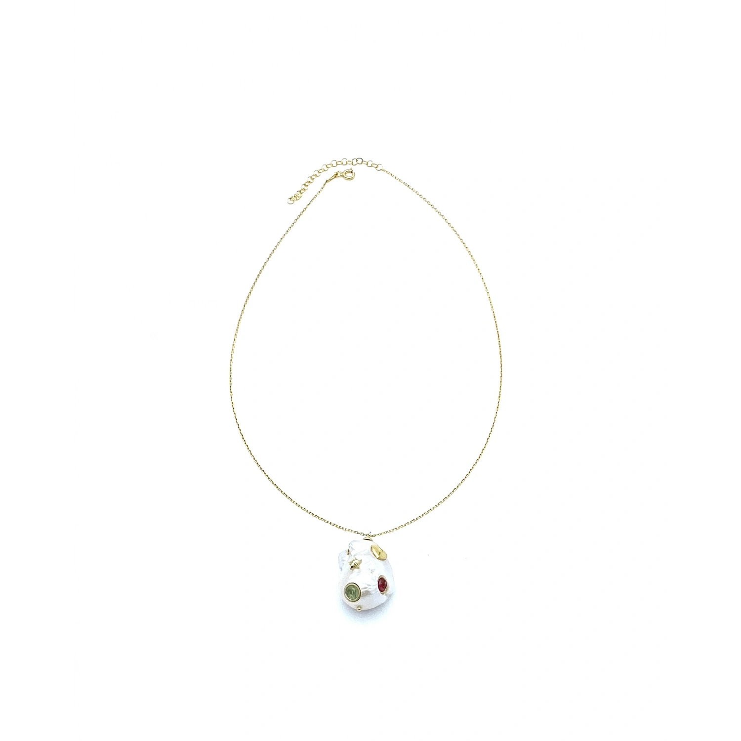 Star Turmalin Barok İnci Kolye