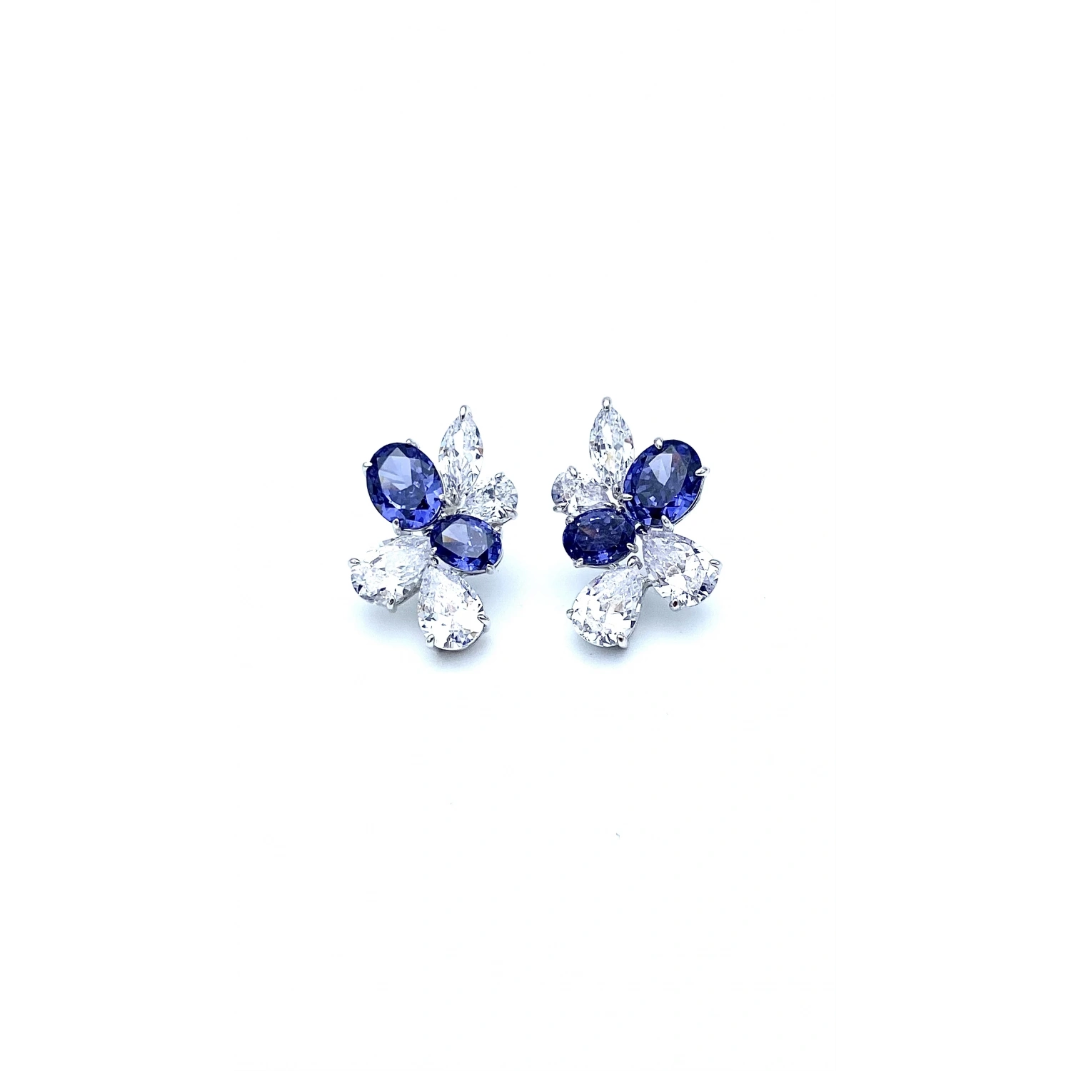 Tanzanite Bouquet Küpe