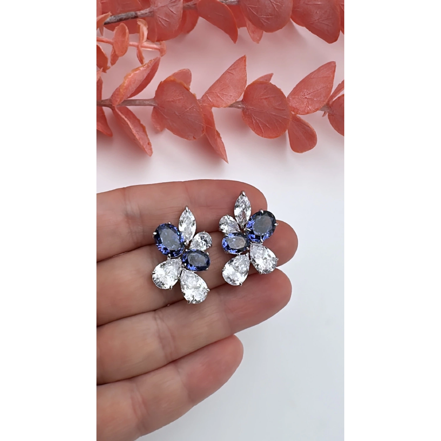 Tanzanite Bouquet Küpe