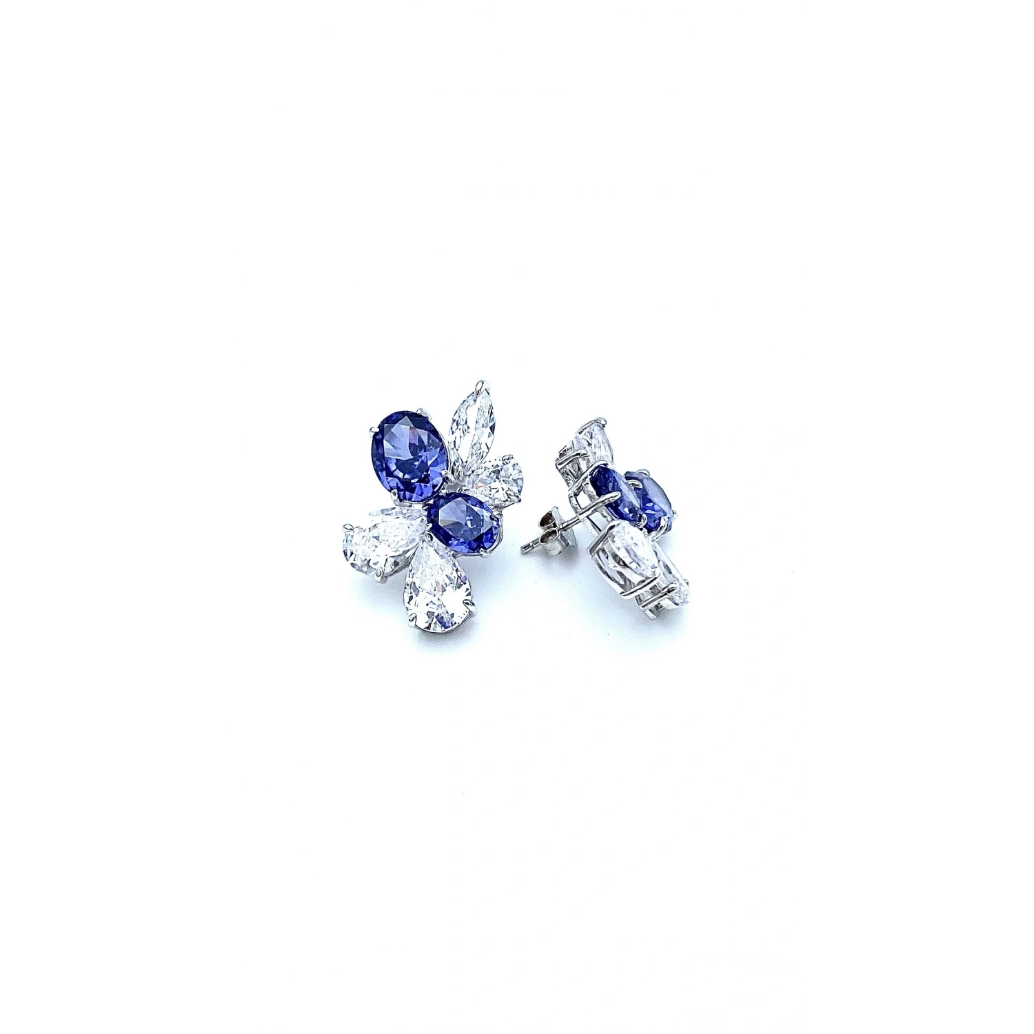 Tanzanite Bouquet Küpe