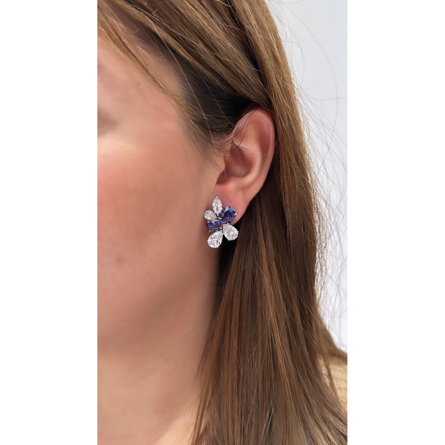 Tanzanite Bouquet Küpe