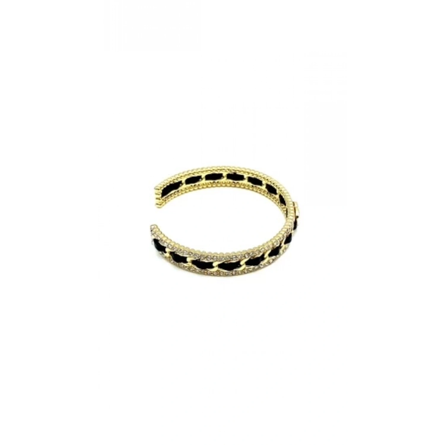 Taş ve Deri Detaylı Marka Kelepçe