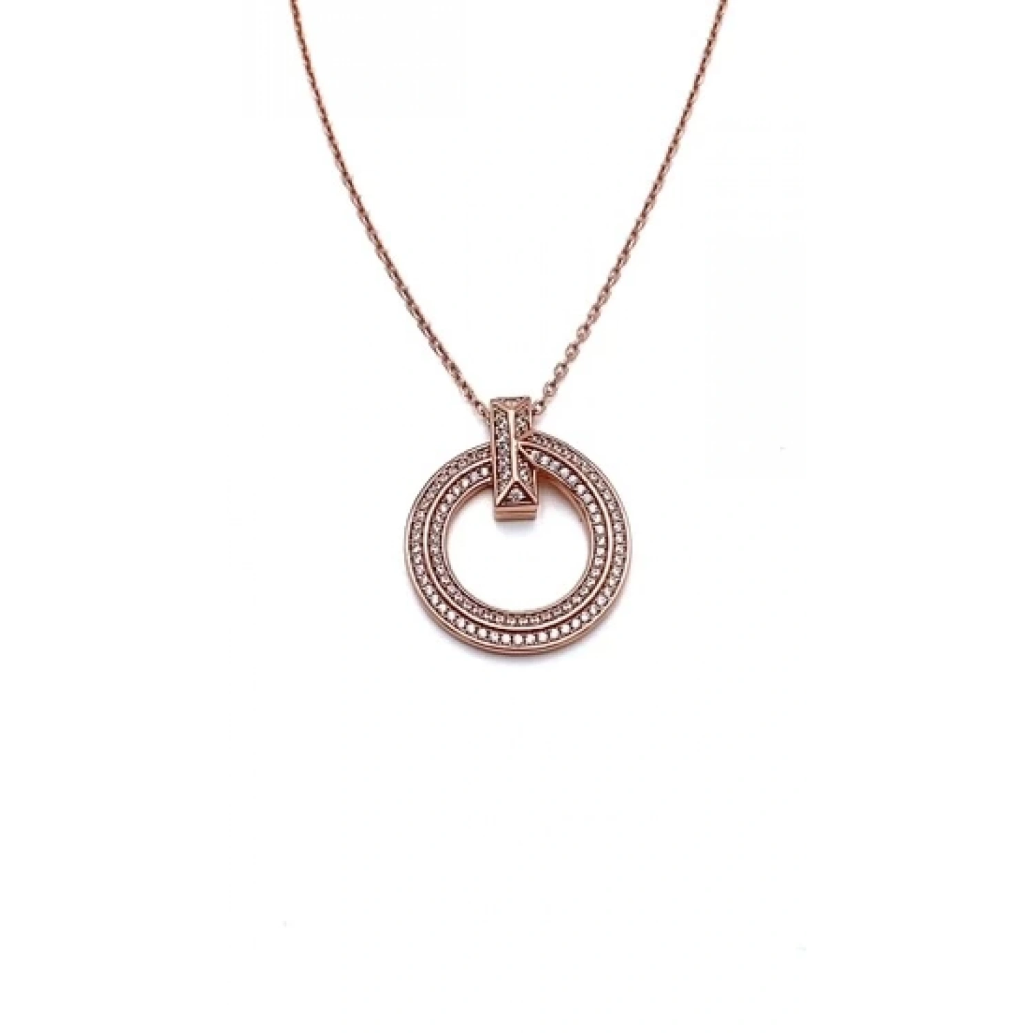 Taşlı 2 Sıra Çivi Kolye