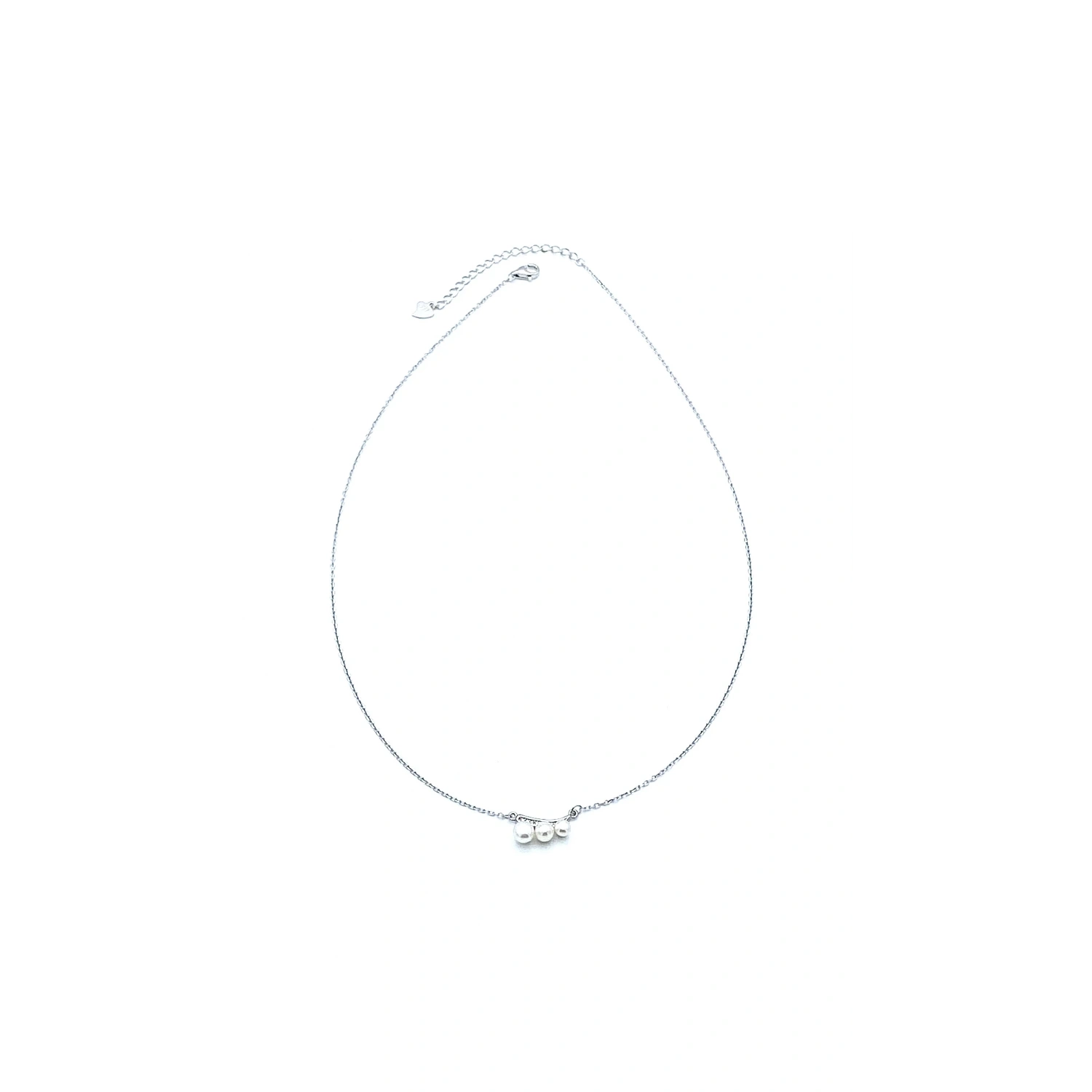 Taşlı İnci Tria Kolye