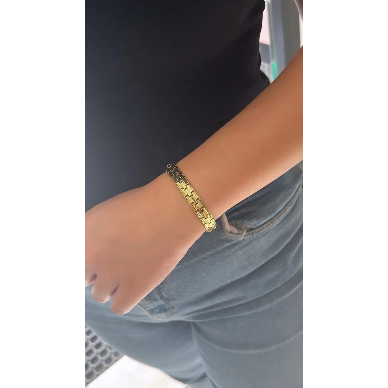 Taşsız Castle G Mln Chain Bileklik