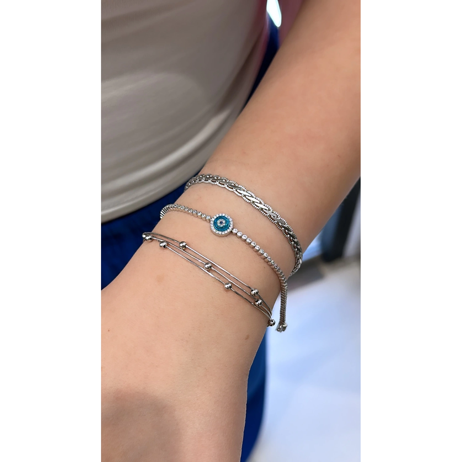 Taşsız Kesme Örgü Bileklik