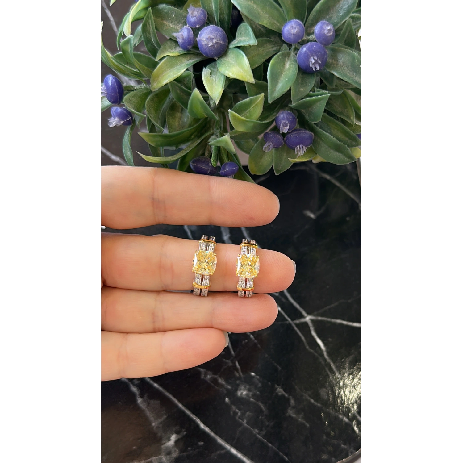 Tify 2 Renk Duo YD Taşlı Yüzük