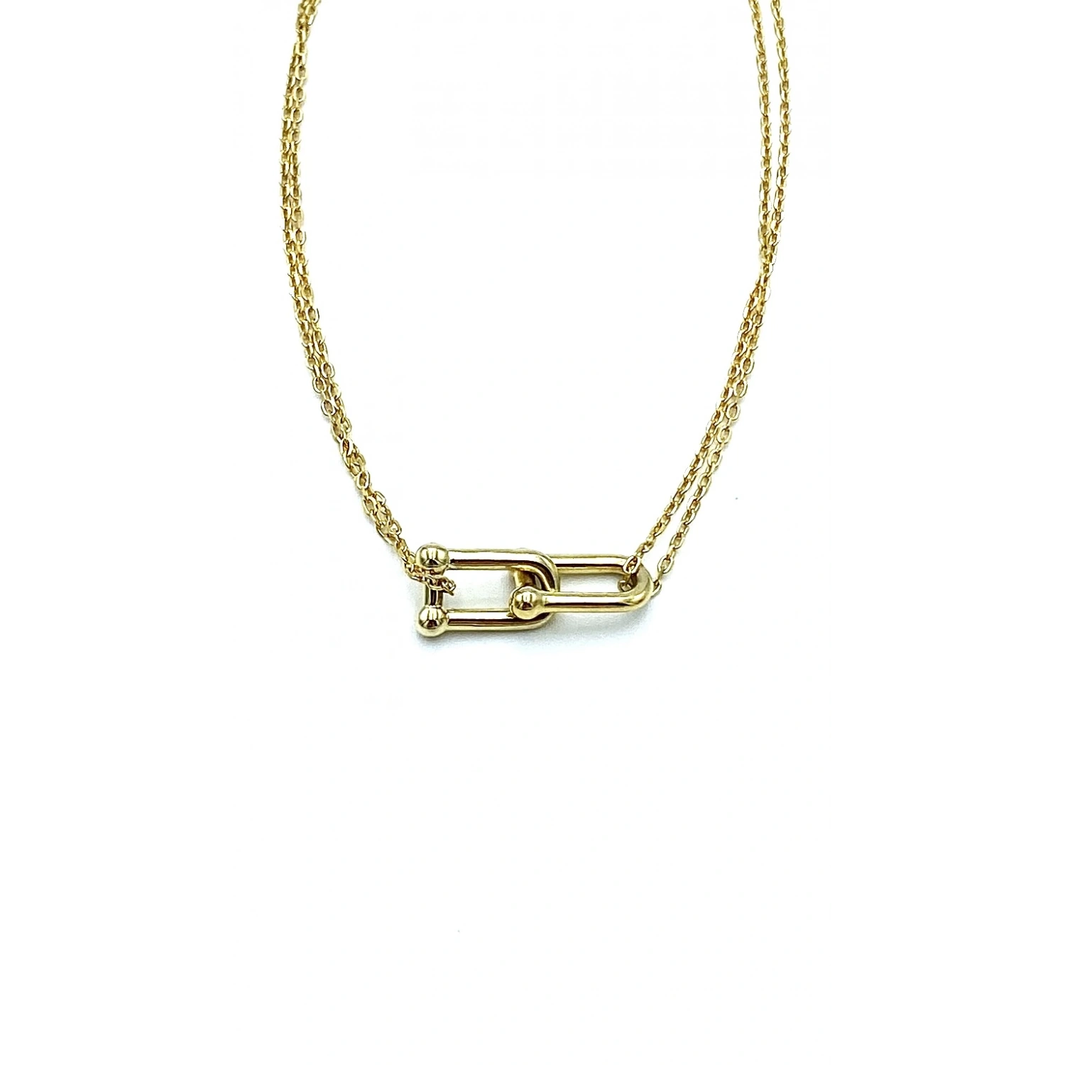 Tify 2li Zincir Kolye