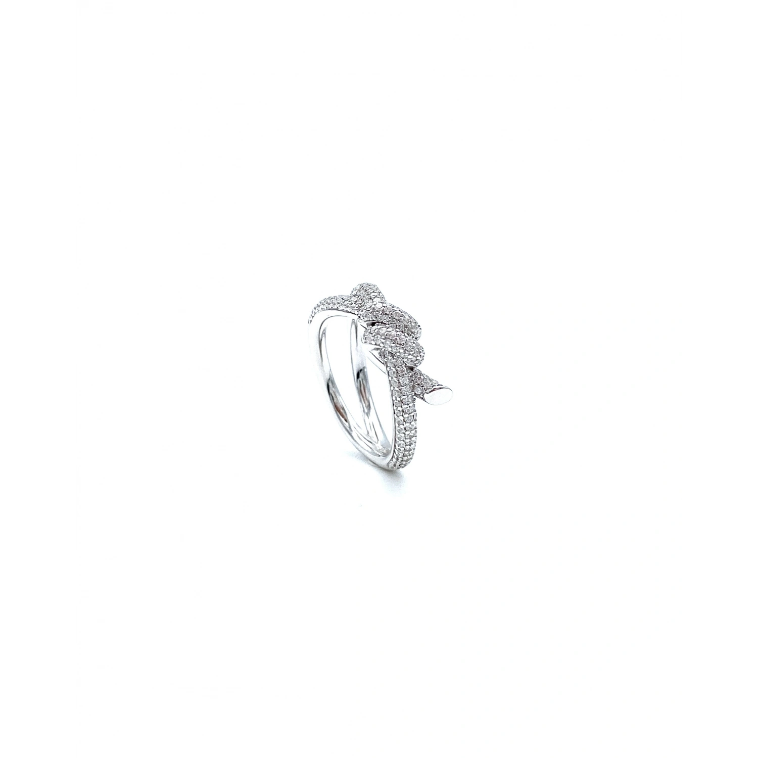 Tify Mod Knot Pave Yüzük