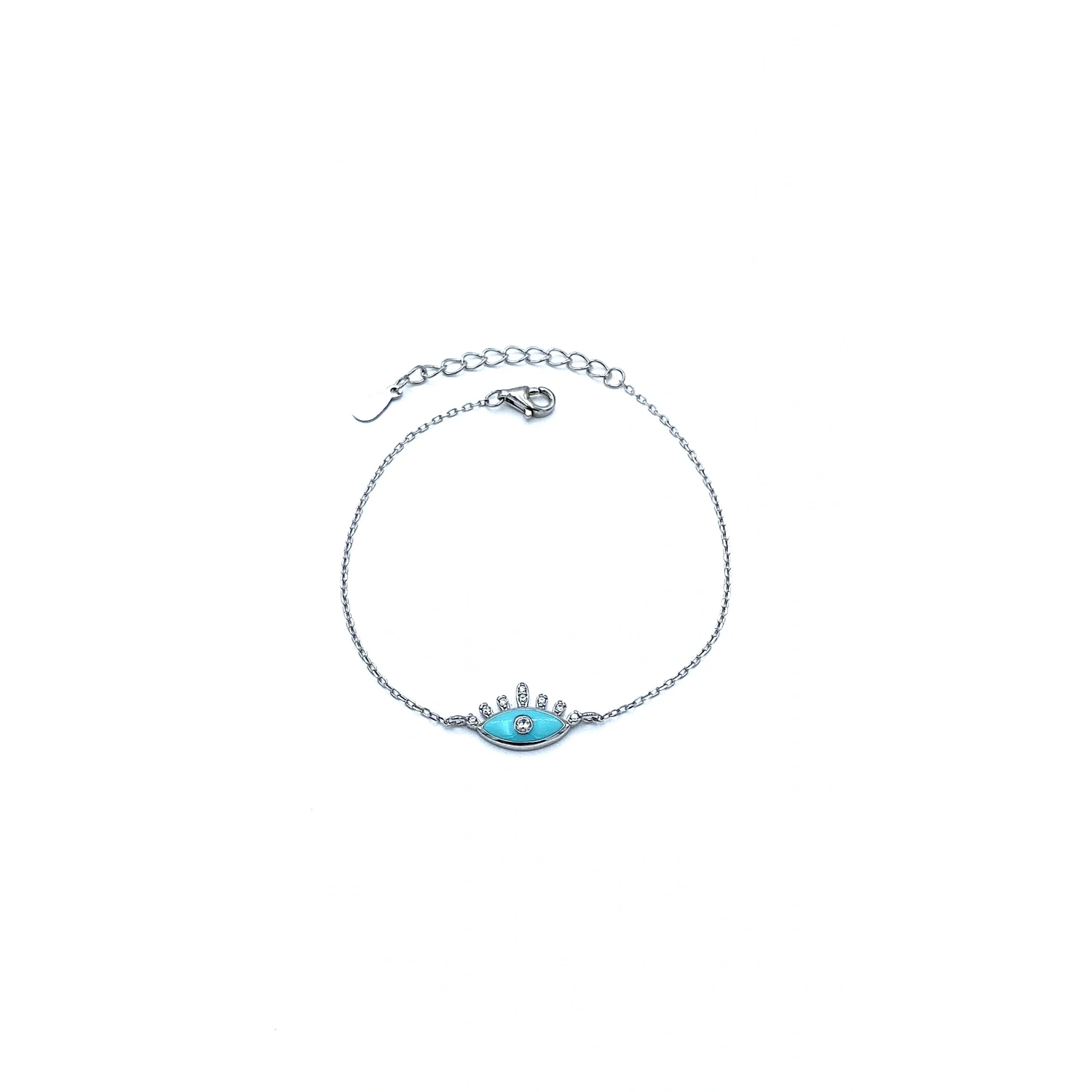 Turkuaz Mine Göz Bileklik