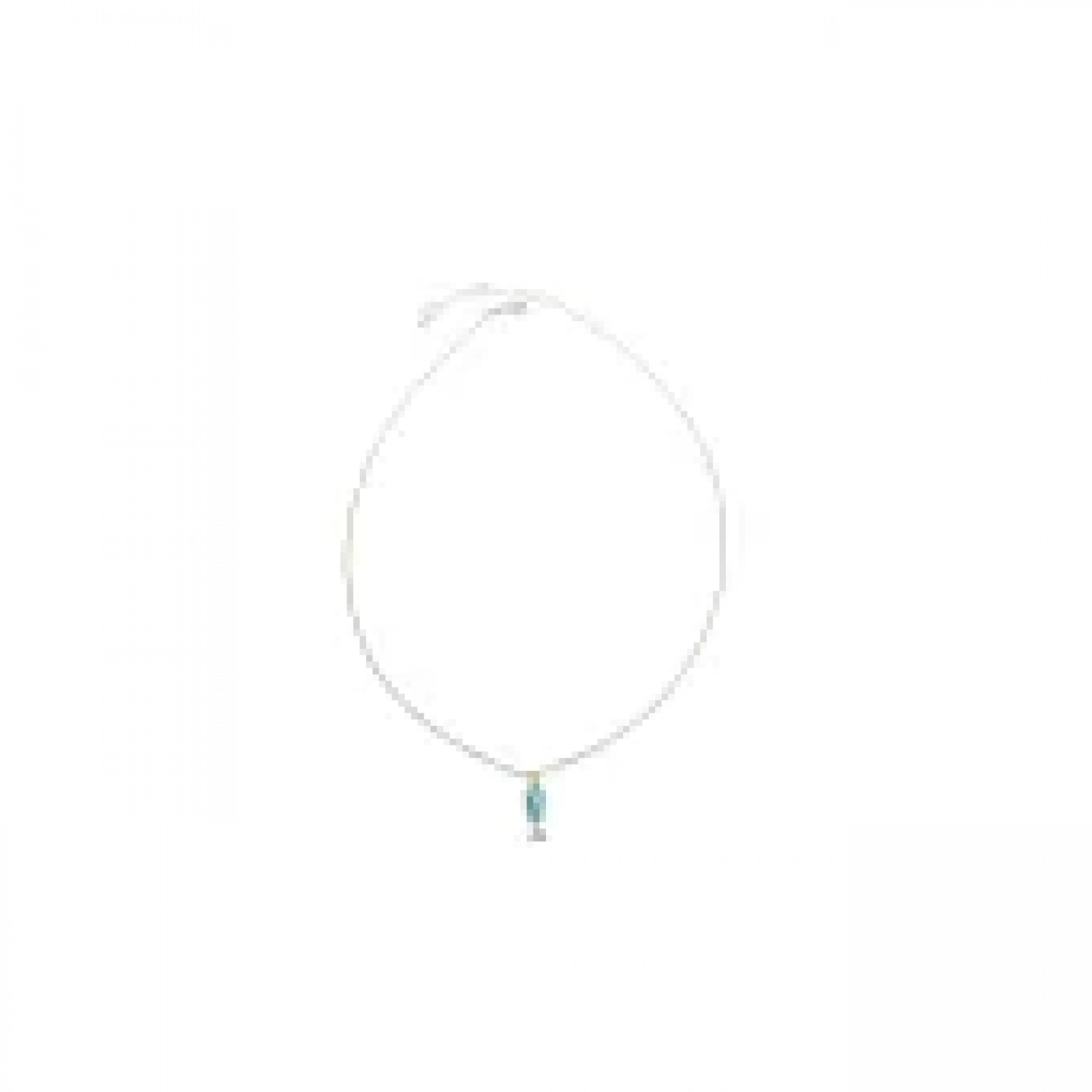 Turkuaz Mineli Balık Kolye