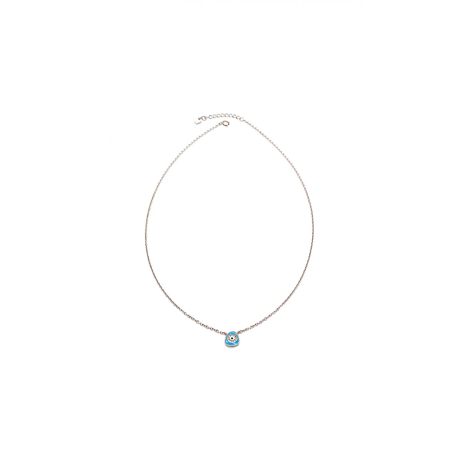 Turkuaz Pebble Nazar Kolye