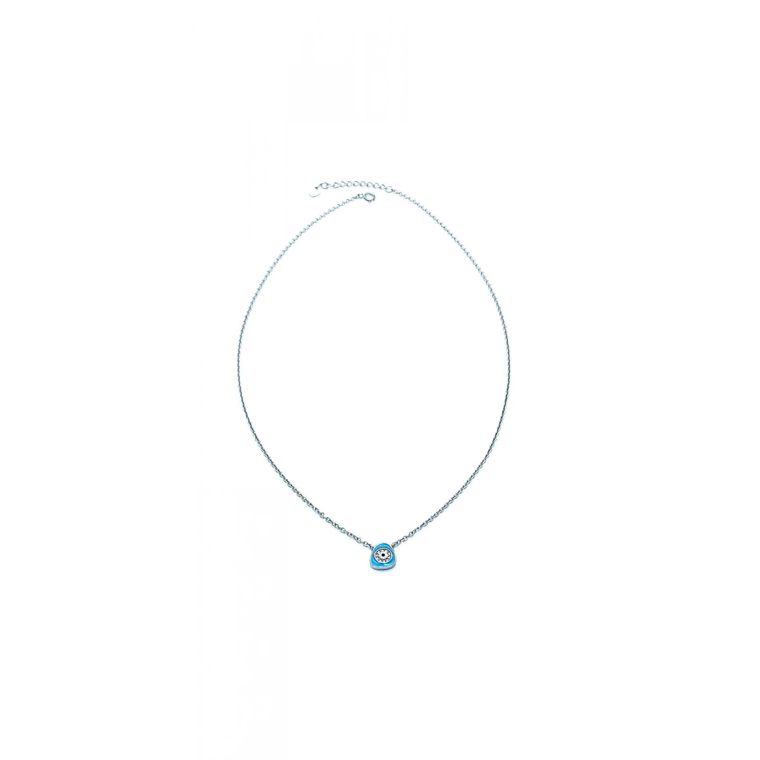 Turkuaz Pebble Nazar Kolye