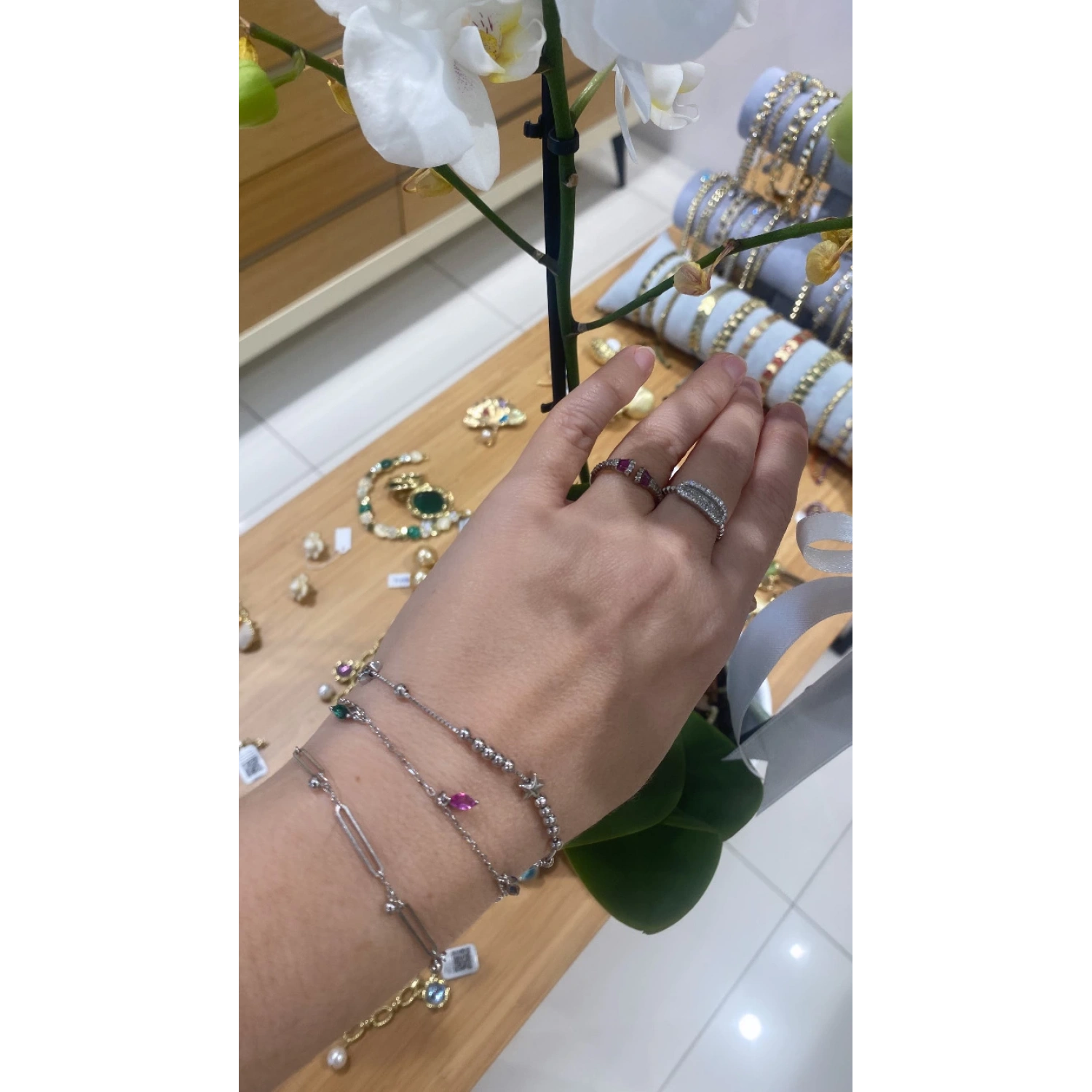 Uzun Ataç Zincir Toplu Bileklik