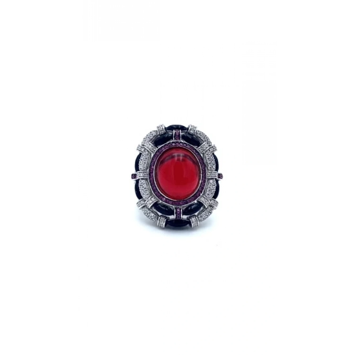 Yakut Taşlı Tasarım DGS Yüzük