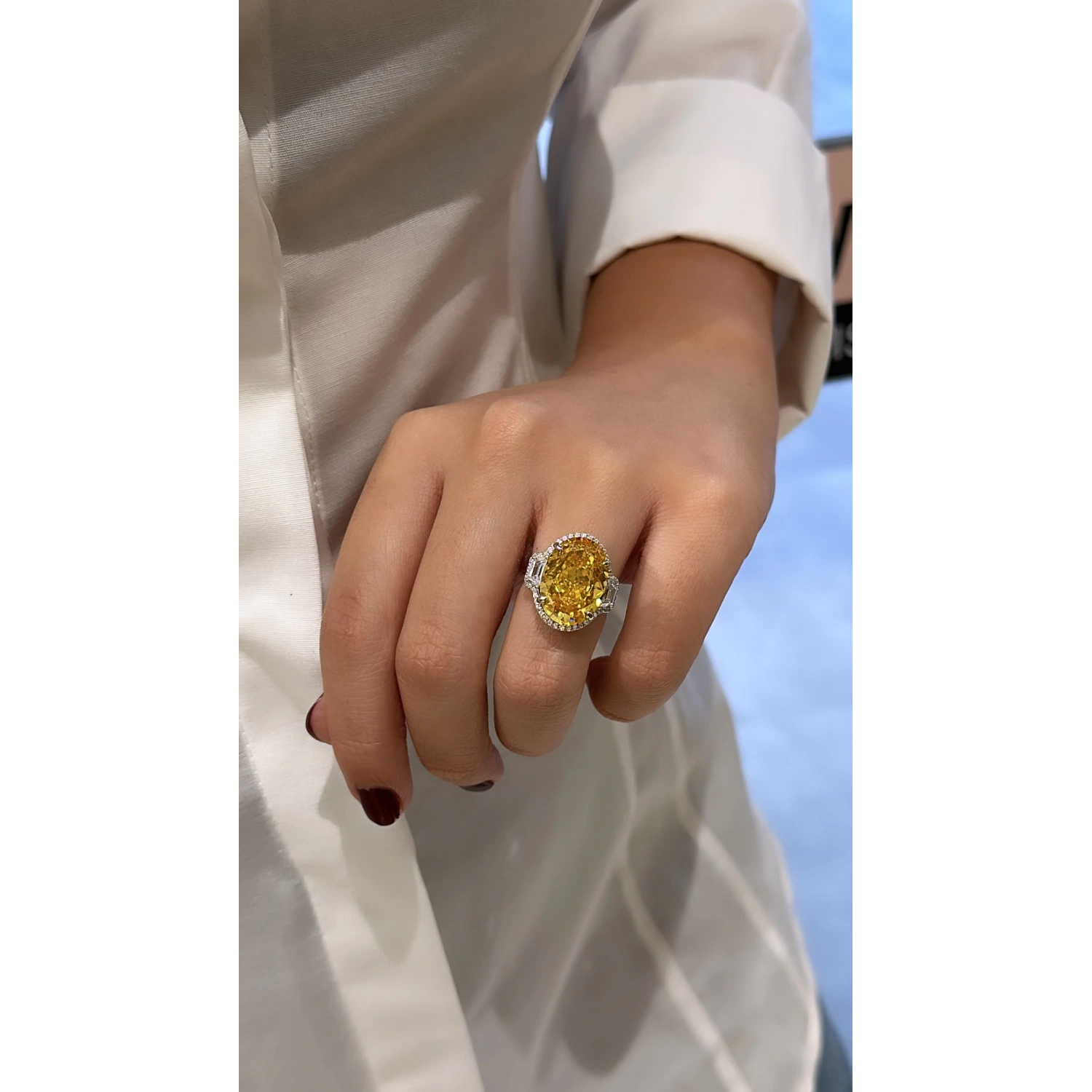 YD Oval Mozanit Prenses Yüzük