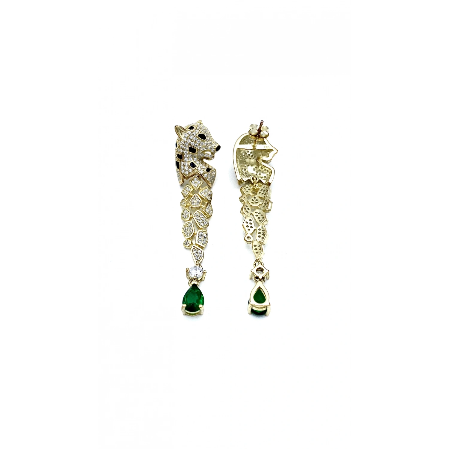 Yeşil Damla Pant Küpe