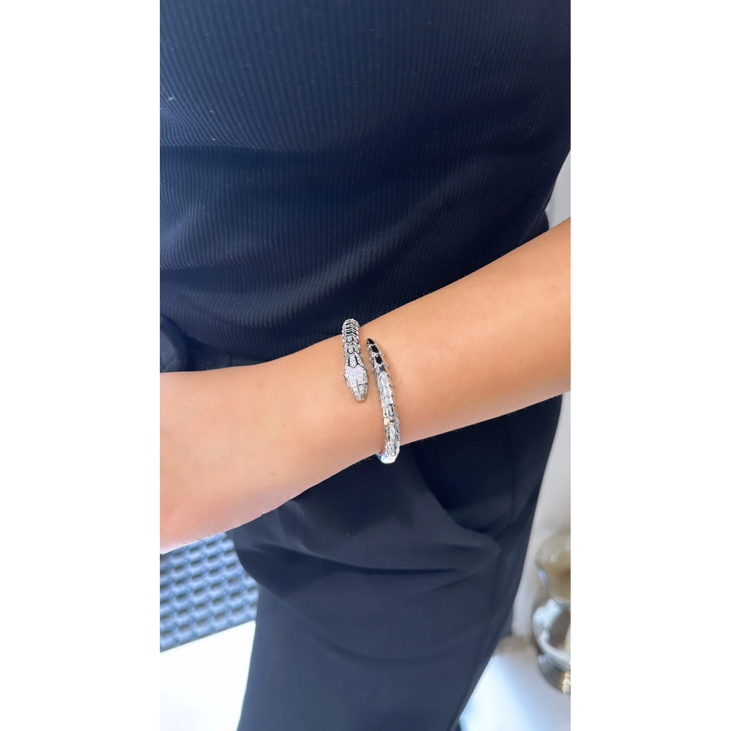 Yeşil Gözlü Yılan Bilezik