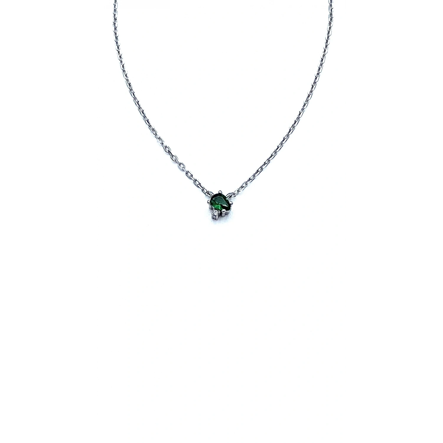 Yeşil Mini Damla Kolye