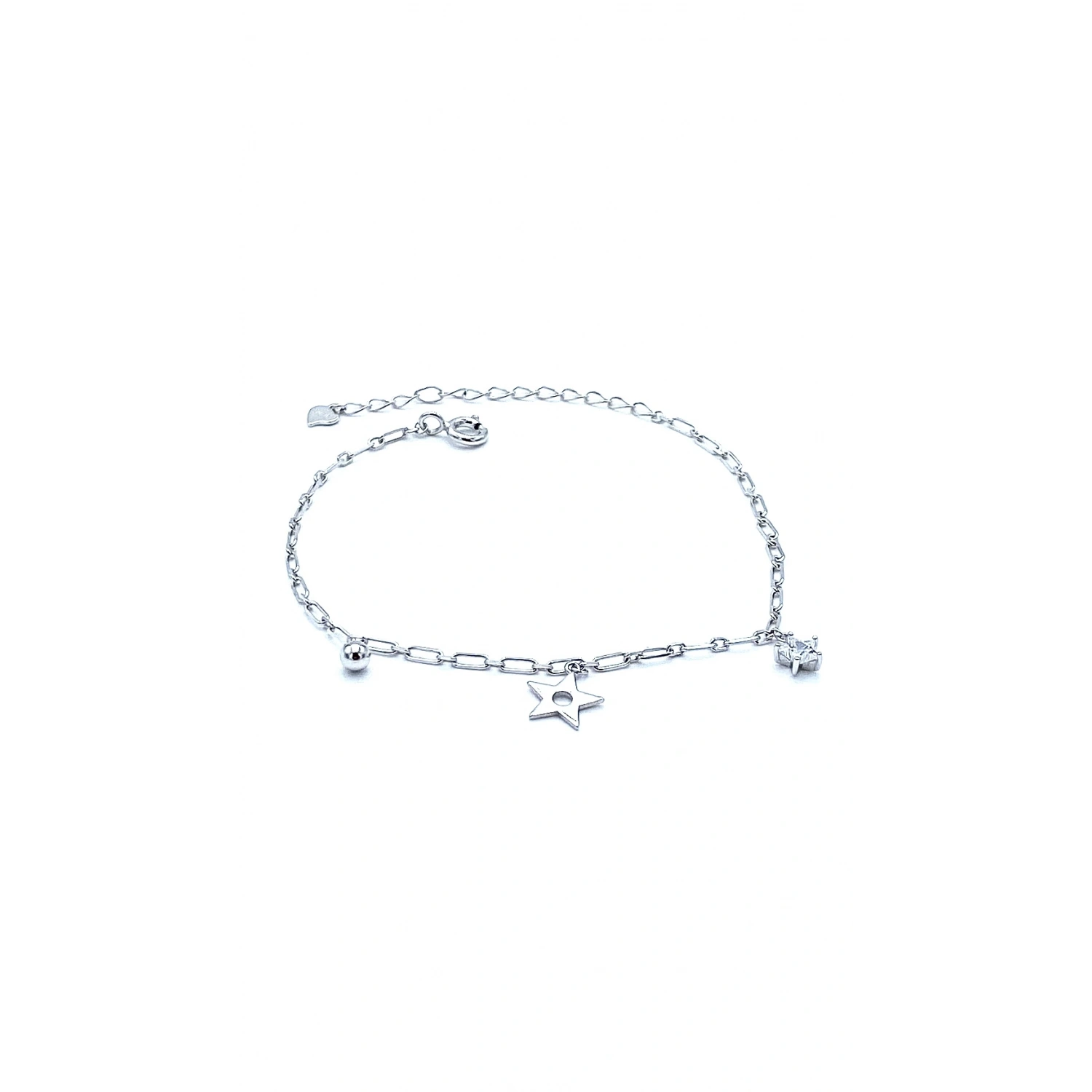 Yıldız Sallantılı Ataç Zincir Bileklik