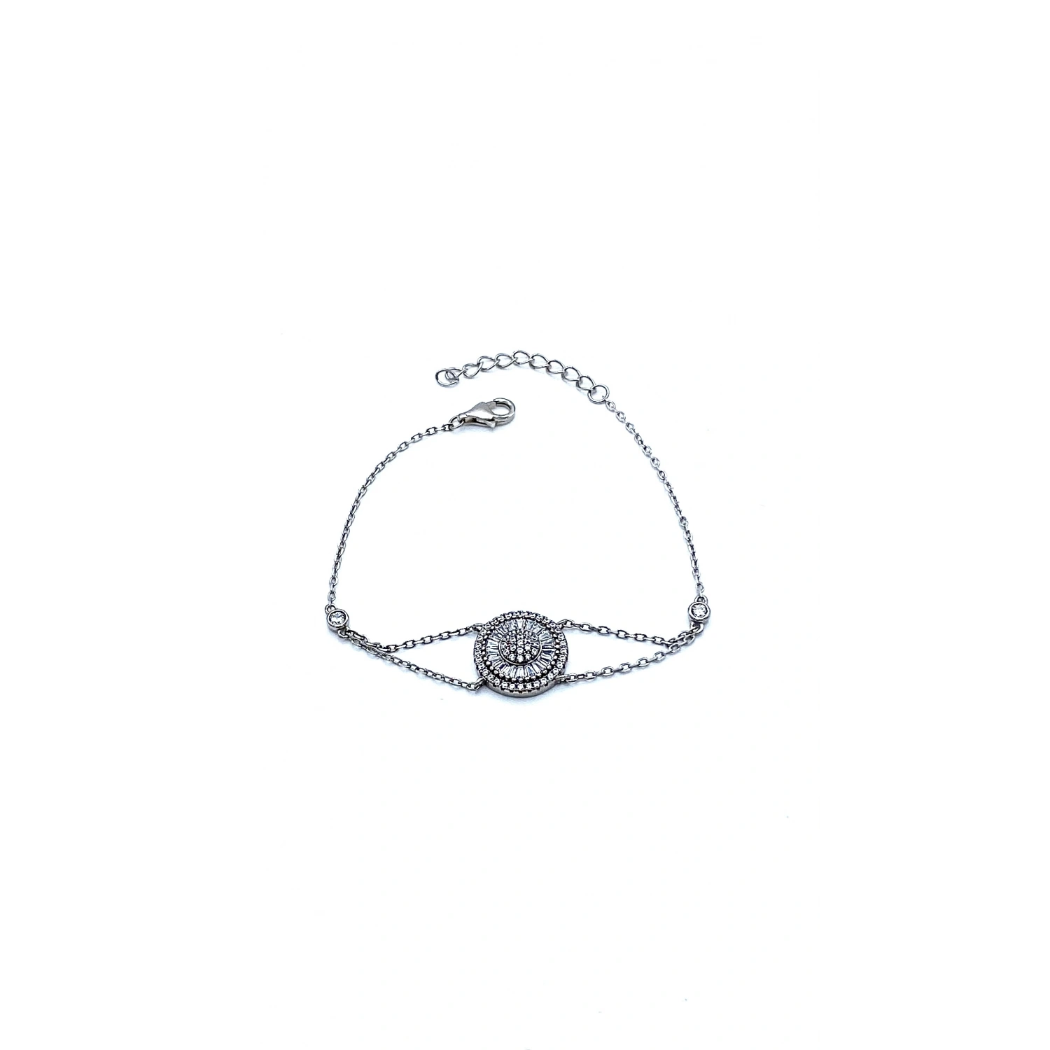 Yuvarlak Baget Pırlanta Montür Bileklik