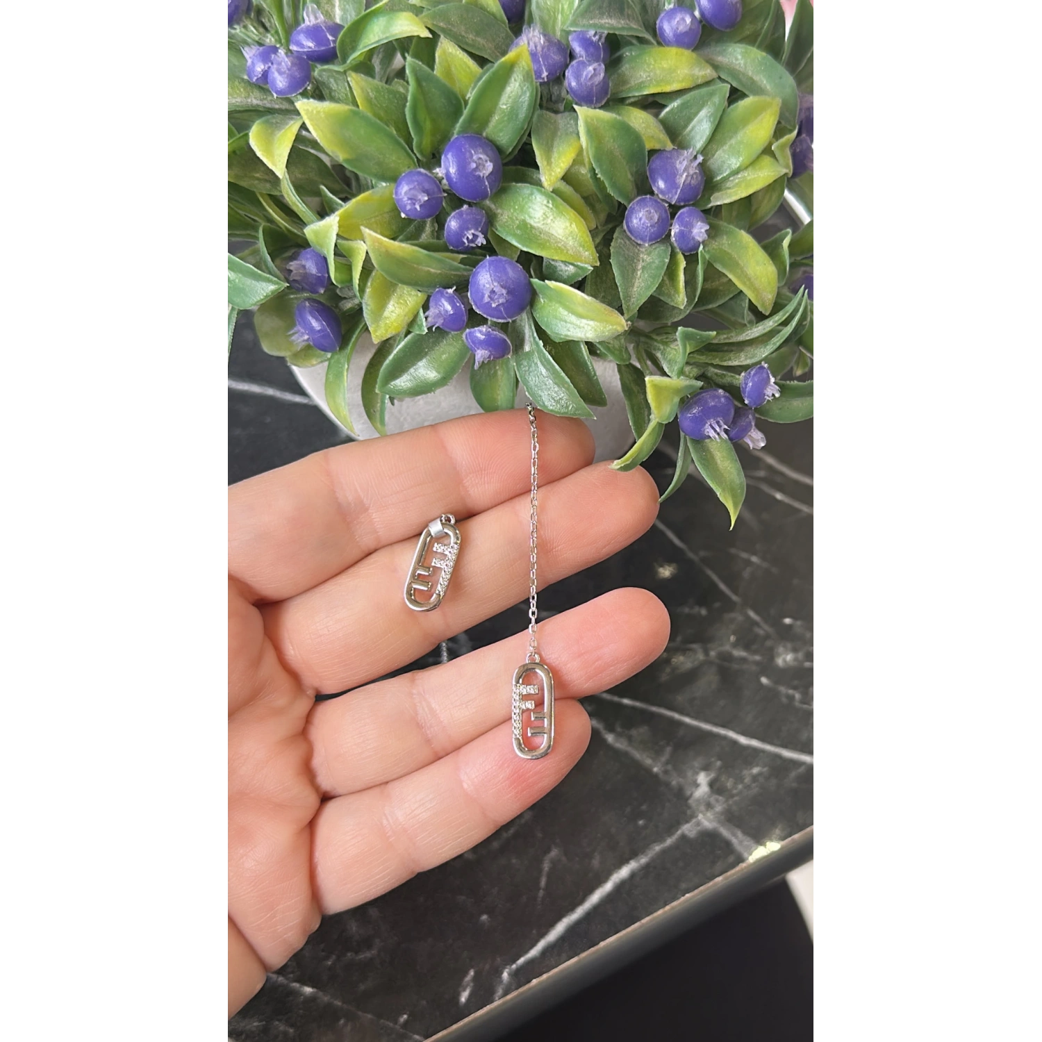 Zincirli Fenny Küpe