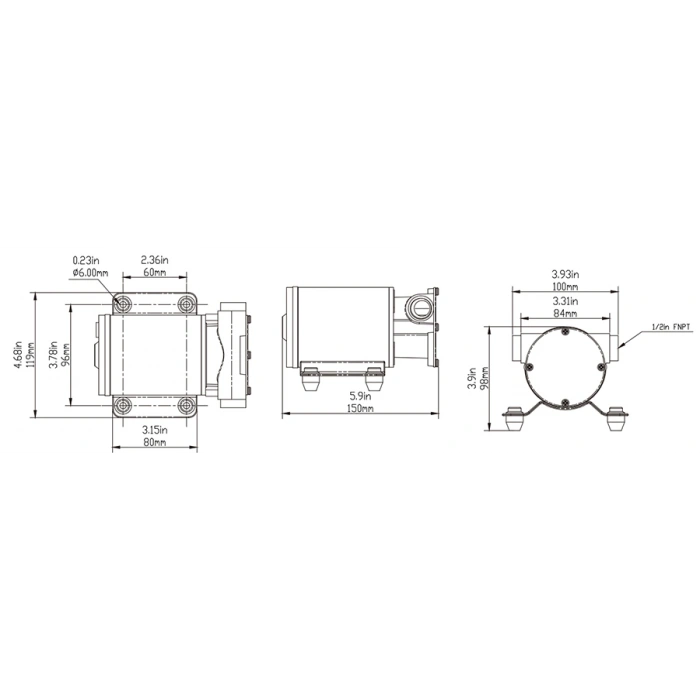 SEAFLO GÜVERTE YIKAMA POMPASI 30LT. 24V.