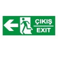 ACİL ÇIKIŞ LEVHASI PVC SOL YÖN