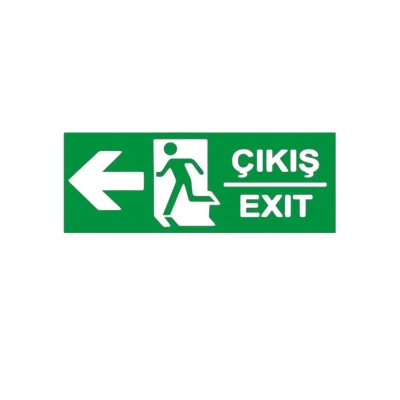 ACİL ÇIKIŞ LEVHASI PVC SOL YÖN
