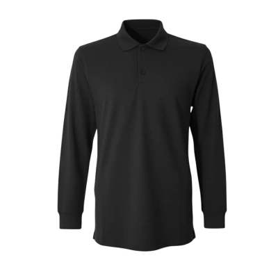 Siyah Polo Yaka Sweat ( 2 İplik)