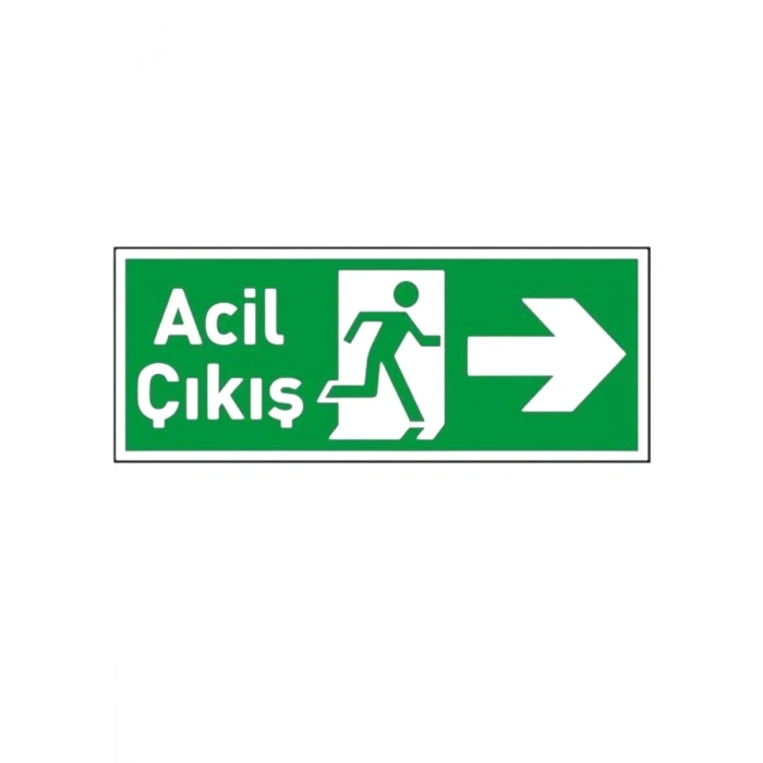 ACİL ÇIKIŞ LEVHASI PVC SAĞ YÖN