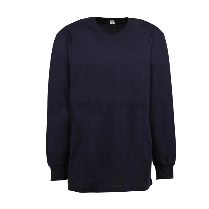 Lacivert Bisiklet Yaka Sweat (2 iplik)