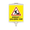 Dikkat Çalışma Var Tabelası (Çift Taraflı)