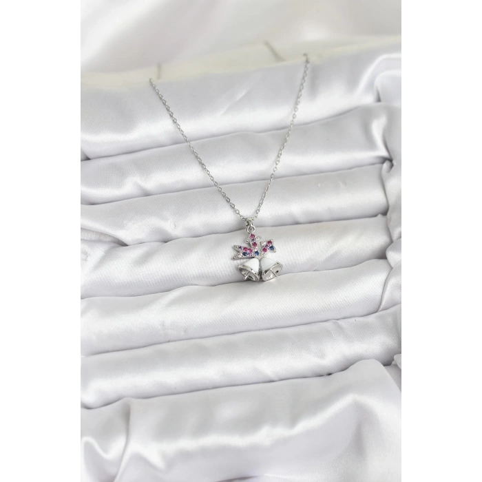 316L Çelik Zincir Gümüş Renk Chirtsmas Bell Model Yılbaşı Temalı Kadın Kolye