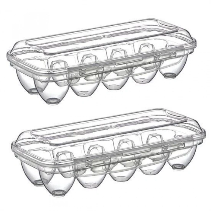 Adshome® 10 Bölmeli Kilitli Kapaklı Yumurtalık Saklama Kutusu YU110