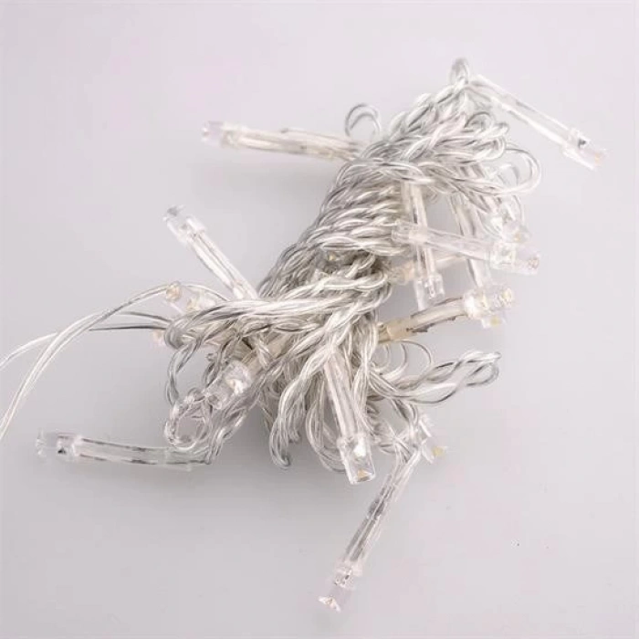 Adshome® 100 Ledli 8 Fonksiyonlu 10 Metre Led Aydınlatma Dekor Lambası (beyaz)