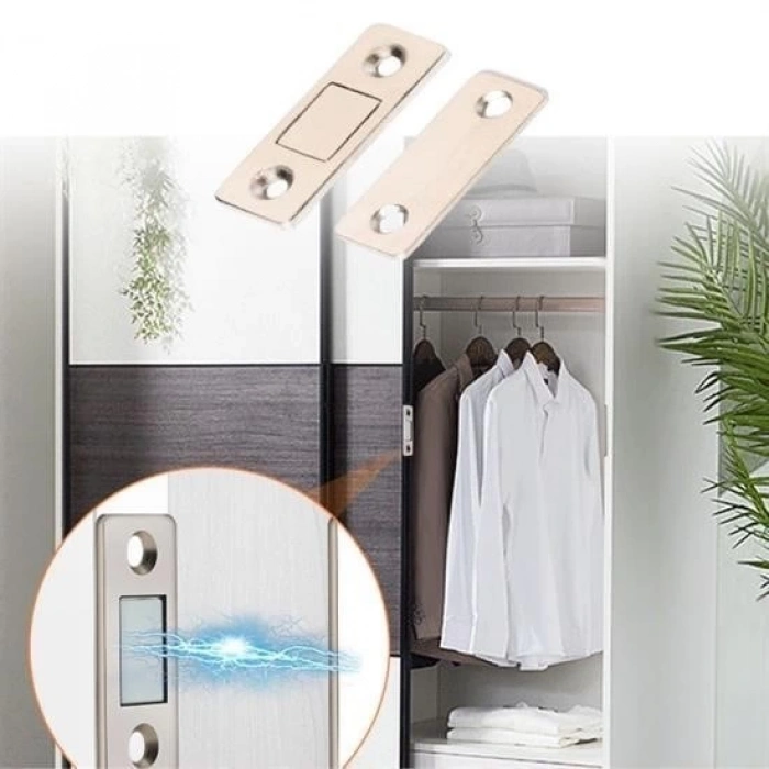 Adshome® 2 Çift Çok Amaçlı Kapı Kapak Dolap Çekmece Mobilya Durdurucu Kapatıcı Mıknatıslar