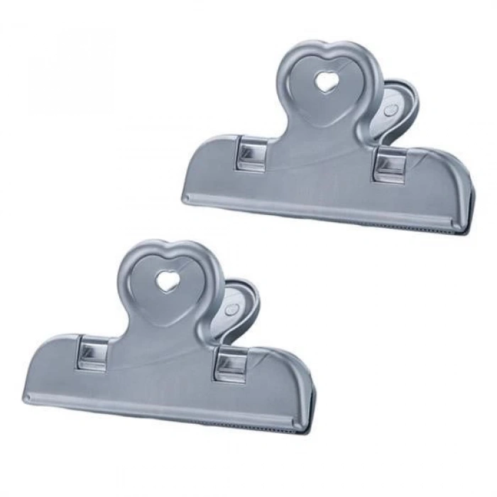 Adshome® 2li Pratik Torba Paket Ve Poşet Kapatıcı Kilitli Klips Mandal