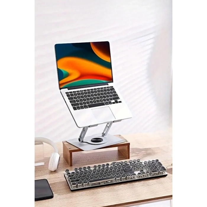 Adshome® 360 Derece Dönebilen Hava Aldıran Laptop Standı